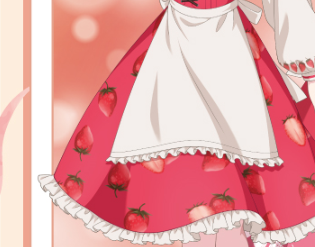 【15706-赤ベースいちご柄】